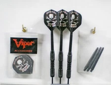 Darts Accmor-24 gram Steel Tip Dart Set with Dead Man's Hand Flights