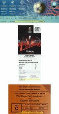 riproduzione BAYER LEVERKUSEN 1988-2024 champions europa league biglietto finale RMT