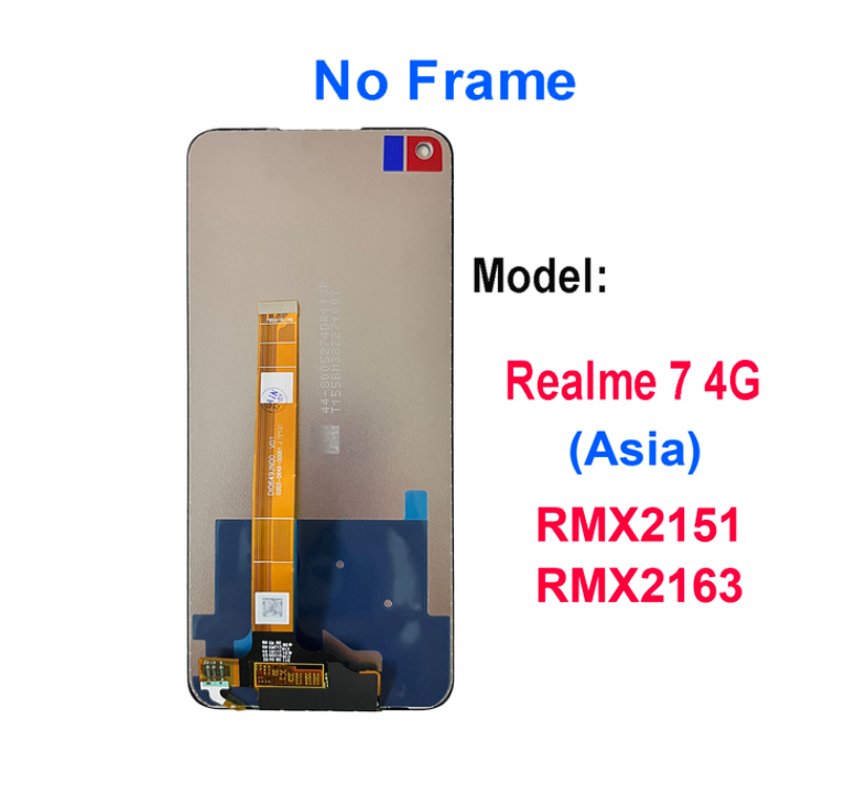 Écran LCD Tactile De Rechange Pour Realme 7 (4G) - Modèle RMX2155 - Neuf D'origine