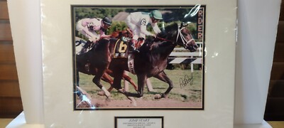 Pat Day Signed Photo Jump Start 2001 Saratoga Horse Racing