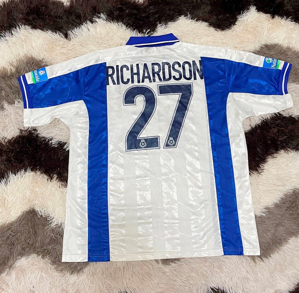 Maillot domicile Bangor FC #2 2005-07 Diadora *PORTÉ PAR MATCH* Irlande