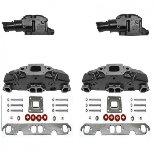 WET JOINT TO DRY JOINT CONVERSION Manifold Riser Exhaust Mercruiser V8