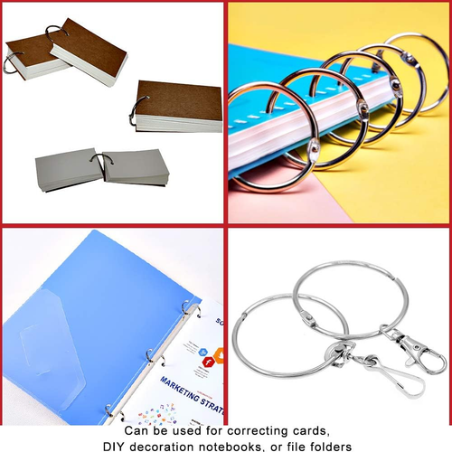 Coideal Large Shower Curtain Rings Open, 20 Pcs Metal Curtain Hooks 50Mm Big Cir - Picture 4 of 12