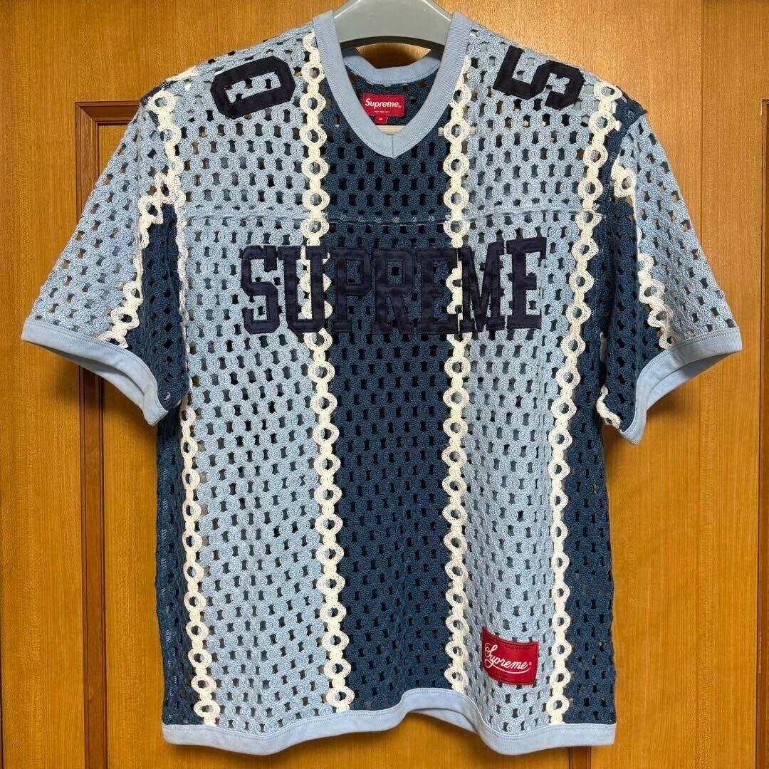 Supreme Crochet Football Jersey Blue Size M | eBay Supreme Crochet Football Jersey Blue Size M | eBay