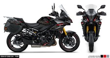 GSX-S 1000 GX M4- Dekor Aufkleber Kit Schwarz/Rot/ Decor Sticker original Suzuki