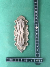 Fitting for safe, nickel silver, around 1900, elaborate design