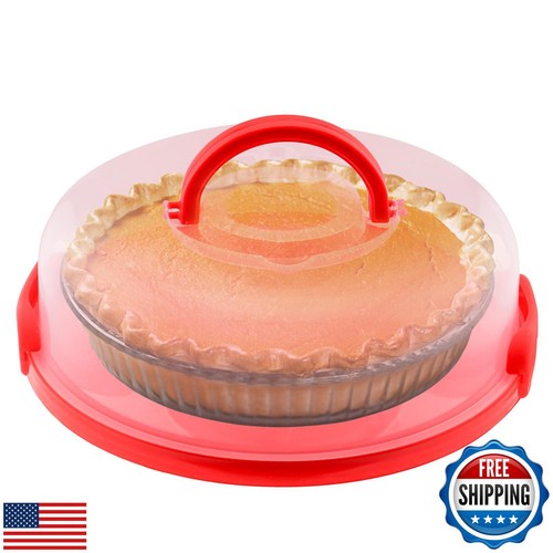 ATRDTO 12inch Portable Pie Carrier with Lid and Cupcake Muffin Tart Cookie Ke - Picture 3 of 5