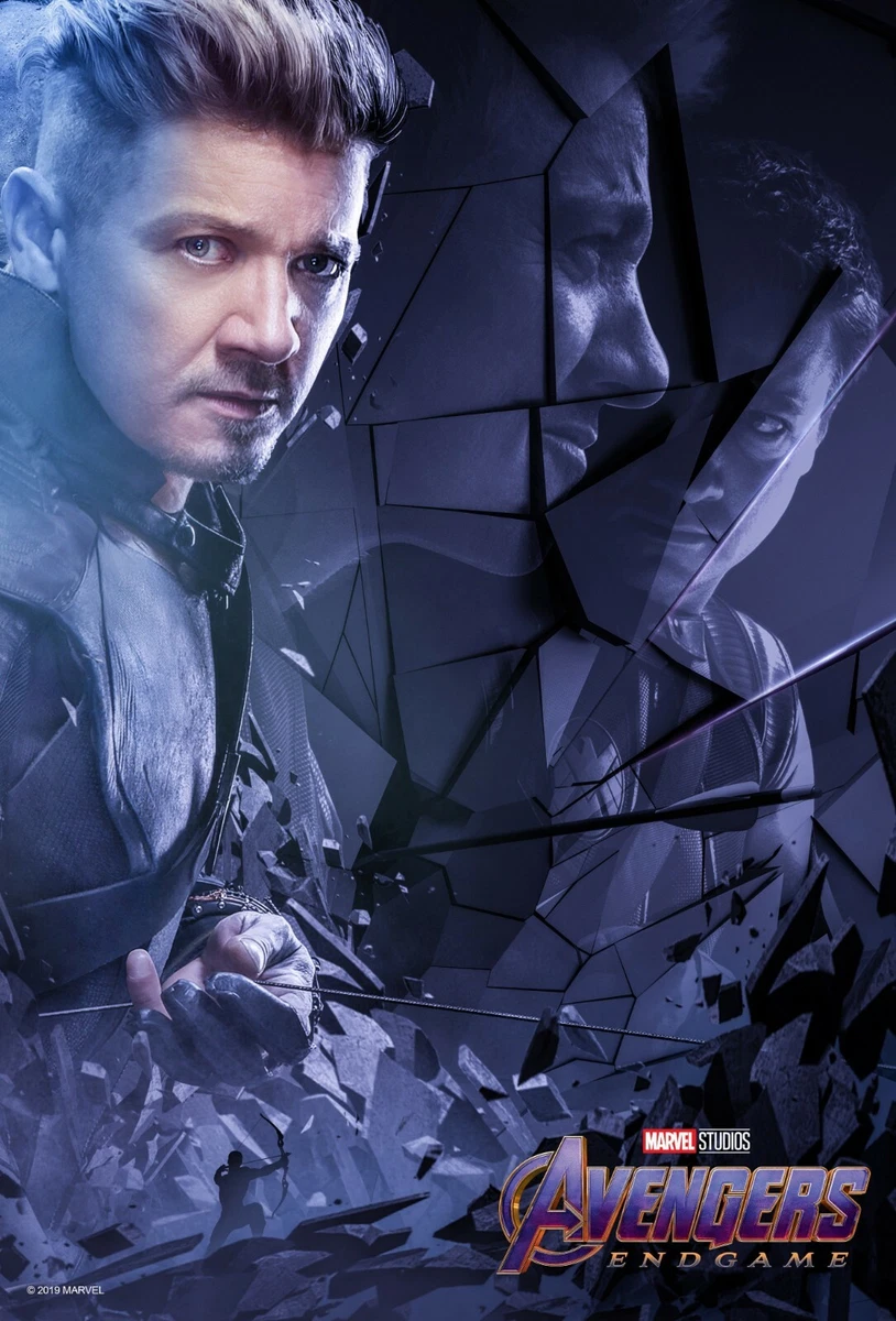 Photo Autographiée Jeremy Renner Hawkeye Avengers - 11x14 - JSA COA