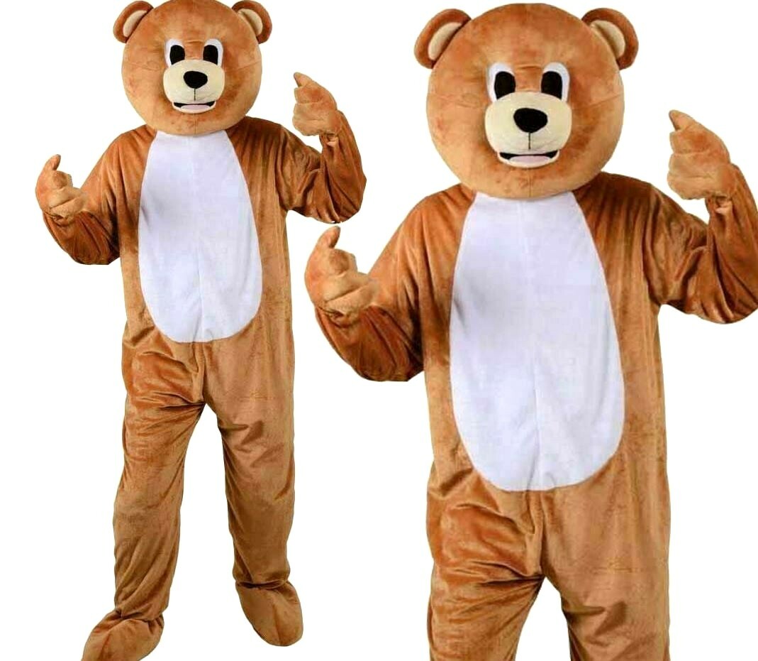 Teddy Bear Big Head Adult Costume Unisex Teddy Bear Big Head Adult Costume Unisex