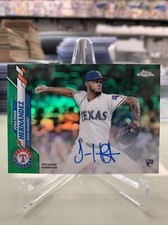 2020 Topps Chrome Green Refractor /99 Jonathan Hernandez #RA-JH Rookie Auto RC