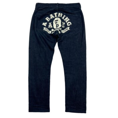 Vintage Bape Pirate Store Jeans Waist 34 UK