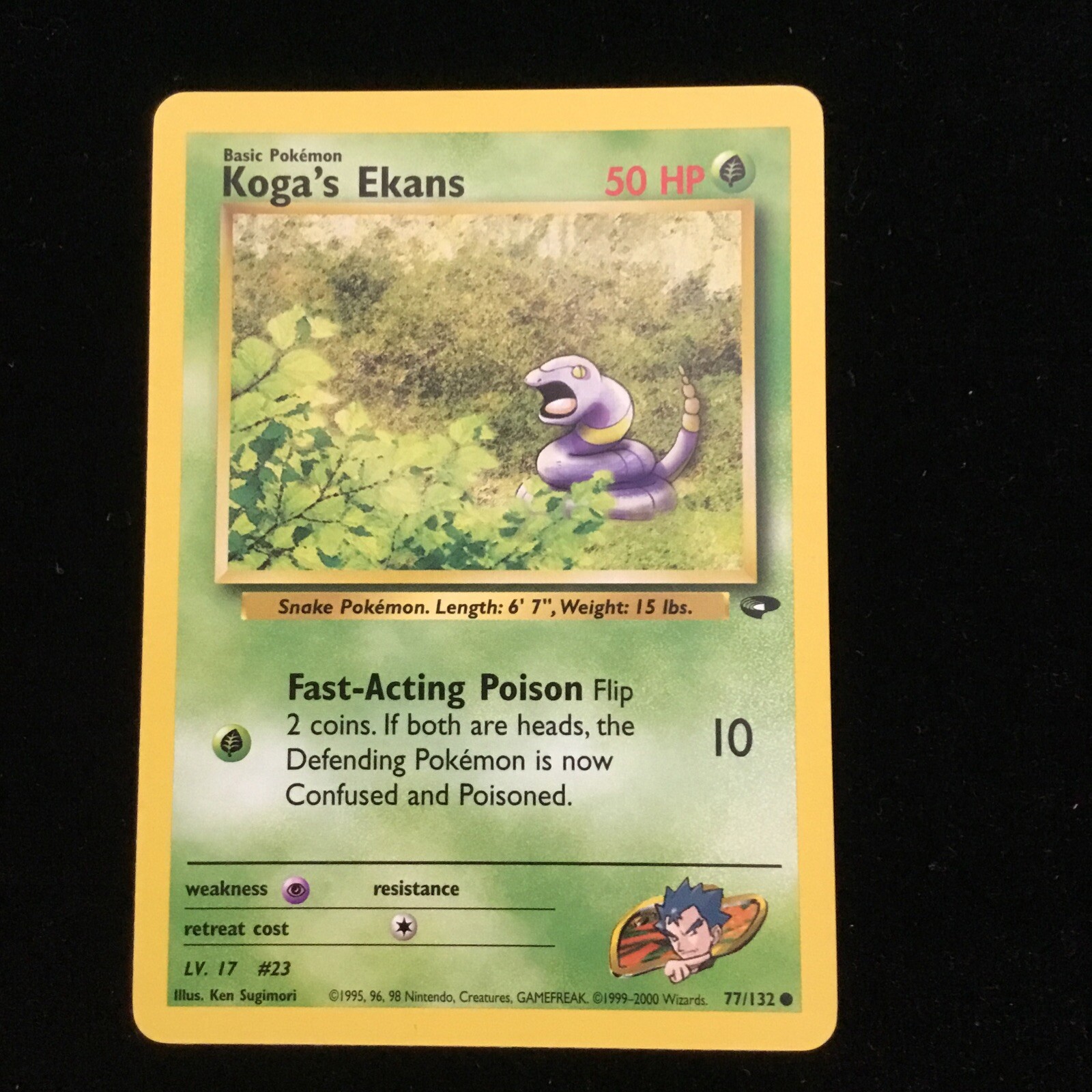 Pokémon TCG Koga's Ekans Gym Challenge 77 Regular Unlimited Common