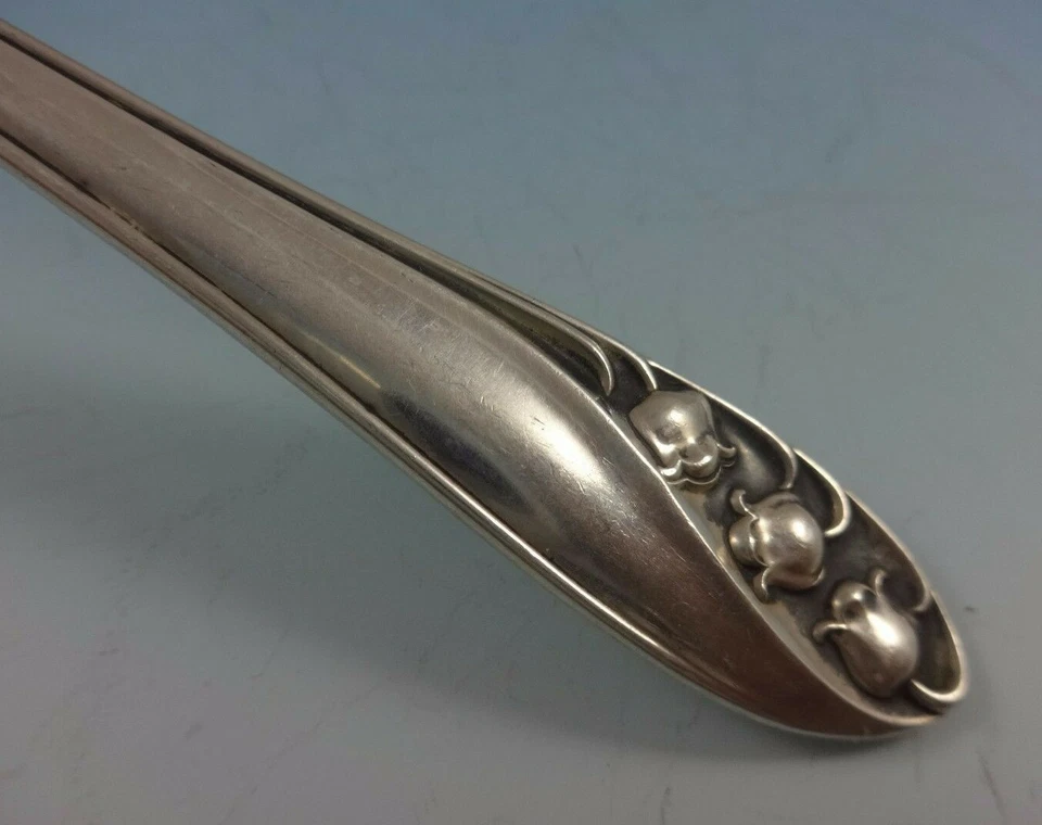 Набор столовых приборов Lily of the Valley от Gorham из чистого серебра 8 сервировок 45 предметов - Изображение 4 из 4