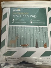 Biloban Pack N Play Waterproof Baby Mini Crib Mattress Pad Cover 38" x 26  x5  