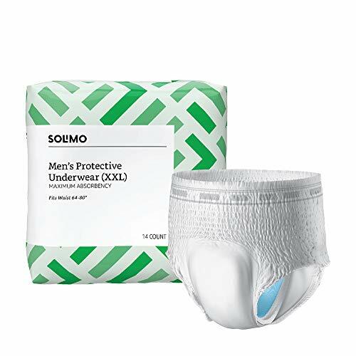 Solimo Men's Protective Underwear MAXIMUM Absorbency XXL 42ct. for sale