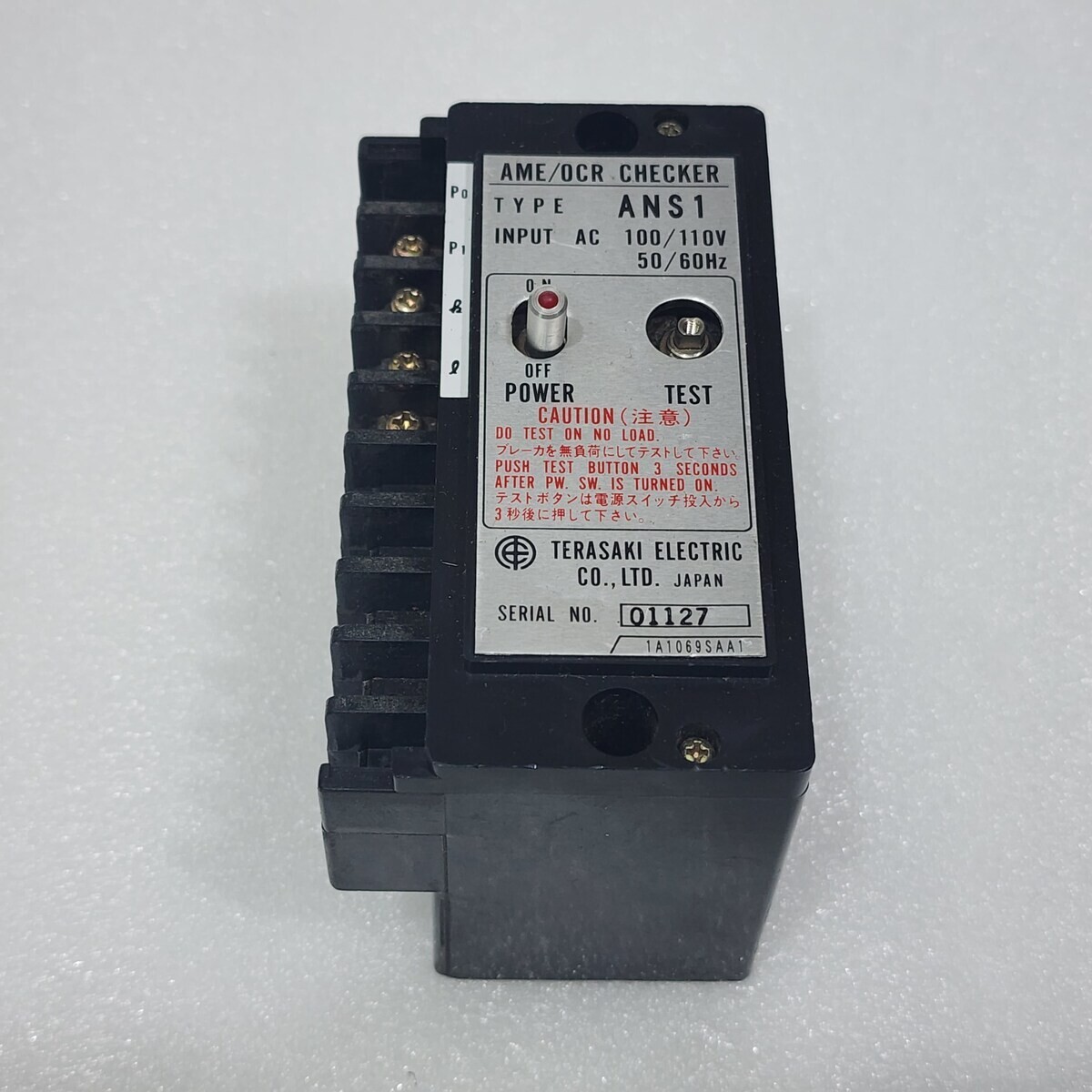 アンサー ANS-3D068BK TERASAKI ANS 1 AME-OCR CHECKER 100-110VAC | eBay