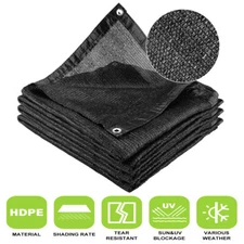 60% UV Sunblock Shade Cloth Garden Plant Cover Net Greenhouse Pool with Grommets