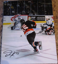 DRU KREBS SIGNED 8X10 GLOSSY PHOTO MEDICINE HAT TIGERS FLORIDA PANTHERS CAPITALS