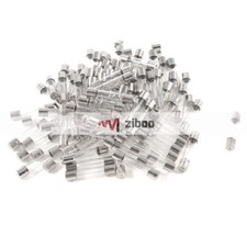 100Pcs 250 Volts 2 Amp Fast Blow Type Glass Tube Fuses 6 mm x 30 mm Silver Tone  