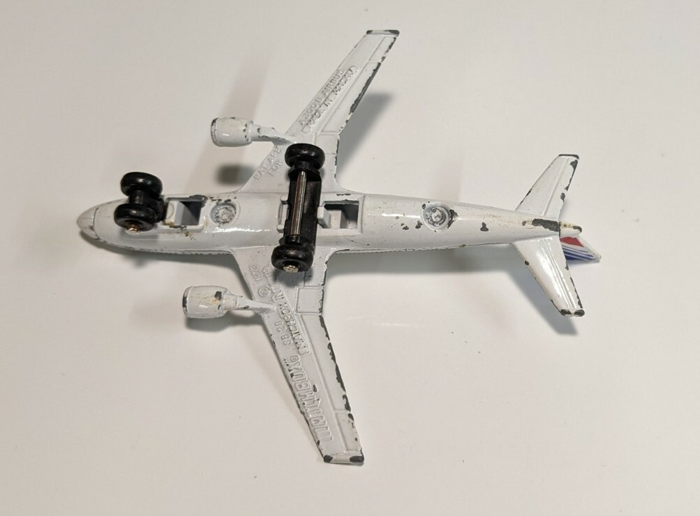 Vintage Matchbox 1973 Air France A300B Airbus Diecast Plane SB28