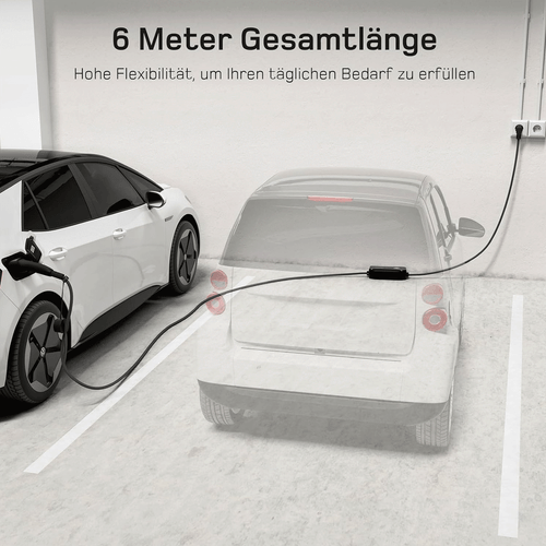 Renault Zoe Ladekabel Typ 2 Schuko Heimladegerät EV Elektroauto Ladegerät 6M 16A - Bild 8 von 12