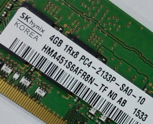 SK Hynix 4GB DDR4 2133 Laptop SODIMM RAM 1Rx8 PC4-17000 260pin - Picture 1 of 5
