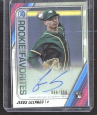 Jesus Luzardo 2020 Bowman Chrome Rookie of the Year Autographs  #ROYFA-JL /150