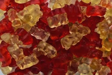 "PINEAPPLE & RASPBERRY" Flavored Gummi Gummy Bears 1/2 Pound Candy