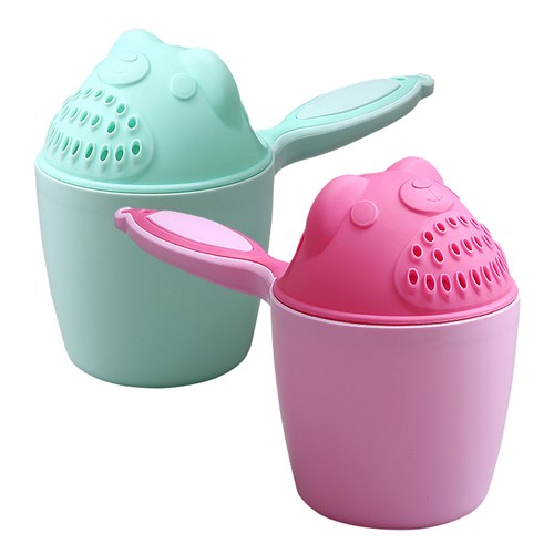 Baby Shampoo Rinse Cup Child Bath Hair Wash Soft Rim Rinsing Jug Shower Bathing