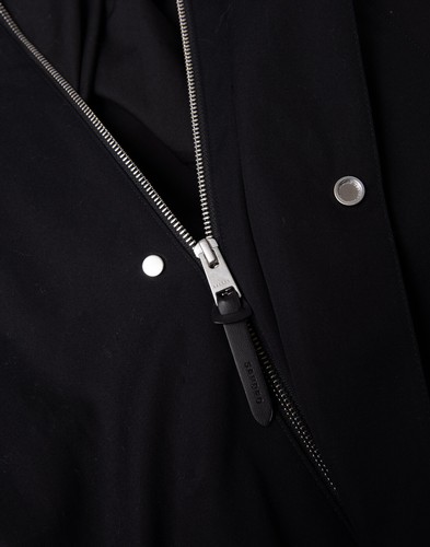 Giacca parka Sandro RRP€600 taglia L tasche a spacco foderata con coulisse logo toppa - Foto 9 di 12