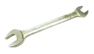 Fleet 5/8'' X 3/4'' Open End Wrench 5024 USA Vintage