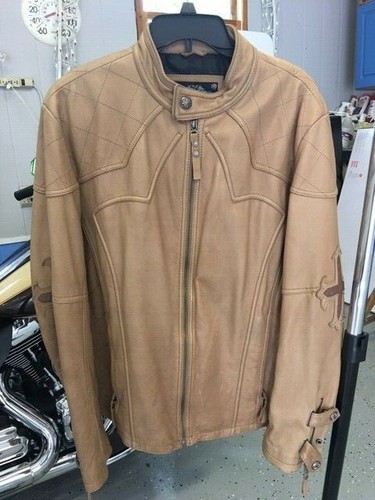 AFFLICTION SILENT CROSS Leather LE 