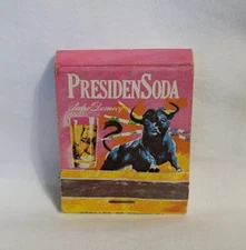 Vintage Matchbook Cover Presidente Brandy PresidenSoda Pedro Domecq Advertising