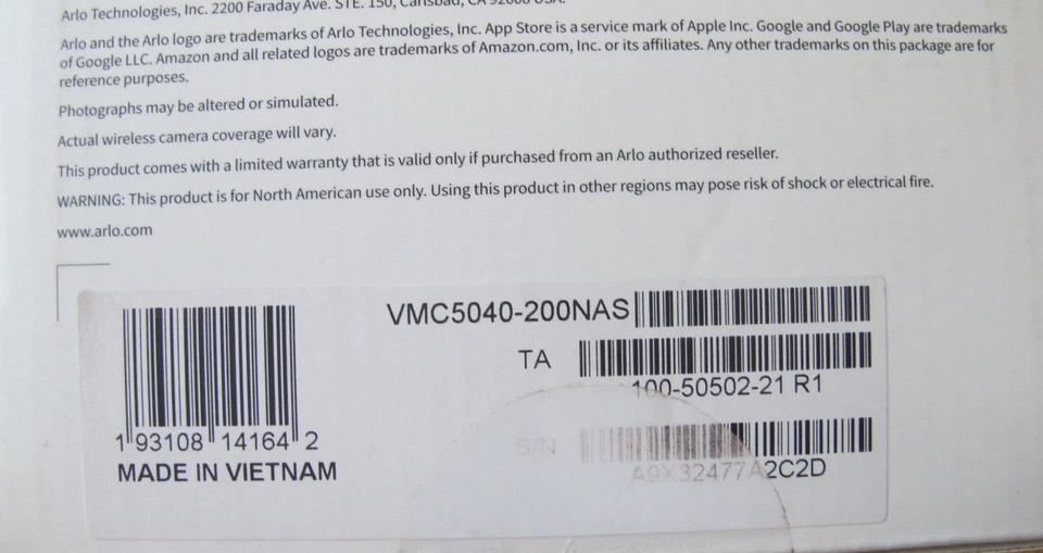 Arlo Ultra 2 Wireless Spotlight Security Camera Add-On 4K & UHD Unused Open Box - Image 3 of 3