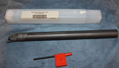 (Brand New) Genuine Mitsubishi E12S-SDQCR-3 Carbide Coolant-Thru 3/4'' Boring Bar