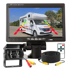 7-inch display CCD heavy-duty backup camera night vision 12-24 volt truck RV Van