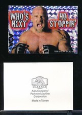 1998 WCW Prism Vending Machine Sticker GOLDBERG Who's Next great for ttm