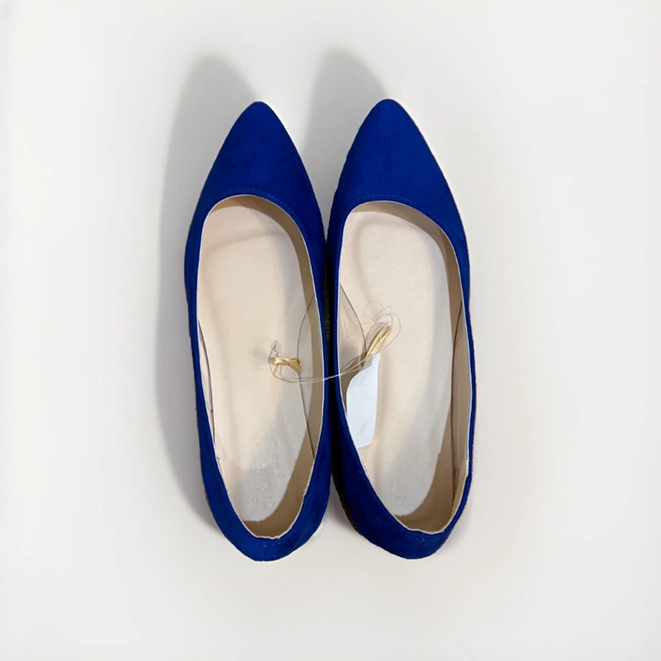 Zapatos planos para mujer Charlotte Russe azules talla 7 Foto 2 de 4