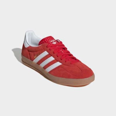  Gazelle レッド スニーカー Adidas Gazelle Indoor - Red / JI2063 / Mens Shoes Sneakers