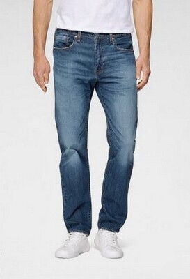 Levi's 502 Taper Herren Jeans Stretch Denim Hose Slim Blau Used Tapered Fit W32