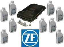 ZF OEM 8HP AT Service Kit Oil Pan & Filter Kit Gasket Plugs 9L Fluid ATF For BMW