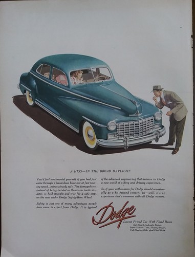 1949 vintage Dodge Vehicle print ad, Post World War ll - 第 1/1 張圖片