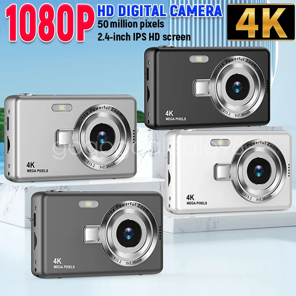 50MP Digital Camera 4K HD 16X Zoom 1080P Video Recorder Anti-Shake