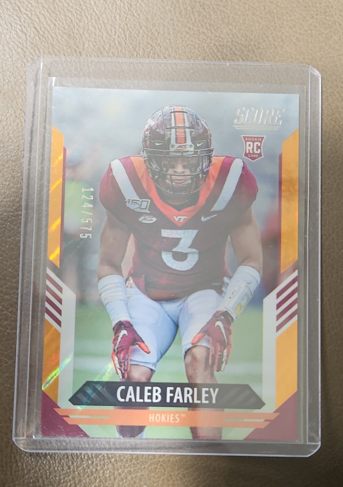 2021 Score - Rookies Caleb Farley #341 Lava /575 (RC)