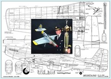 Model Airplane Plans UC : MUSTANG 58" Stunter for .40 Engine by Al Rabe