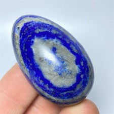 40g   Vibrant Lapis lazuli Stone Sphere Egg Reiki Healing E968