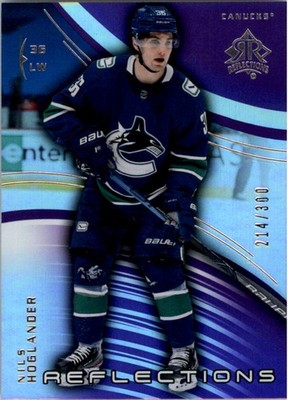 2020-21 Upper Deck Triple Dimensions Reflections Amethyst 44 Nils Hoglander /300