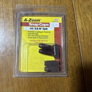A-Zoom Snap Caps .40 S&W Precision Metal Snap Caps Pack of 5-15114