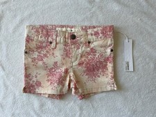 Joe s Jeans Girls Pink Floral Flowers Denim Jean Shorts Size 3 Kids/Youth