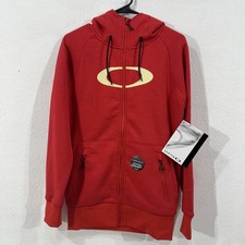 NEW OAKLEY Ellipse Full Zip Hoodie Jacket Women's XS Red Ski Snowboard NWT